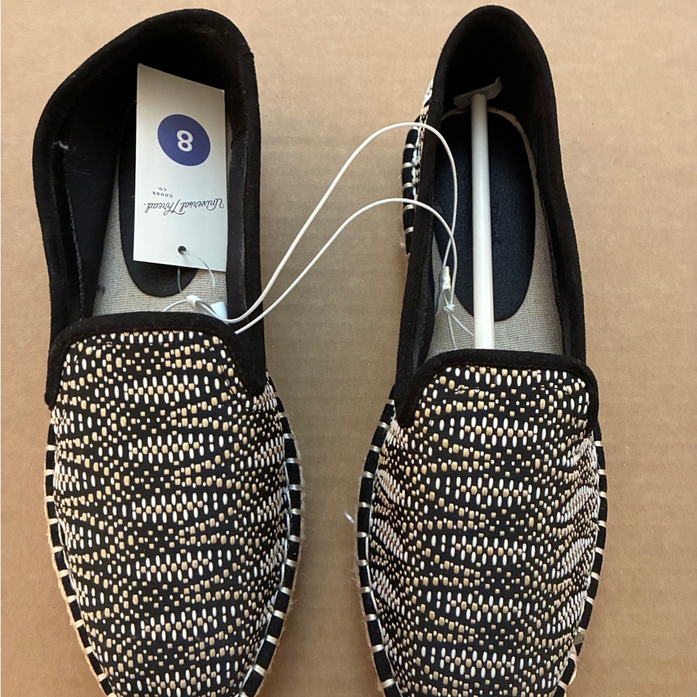 Target Black and Cream Patterned Loafers